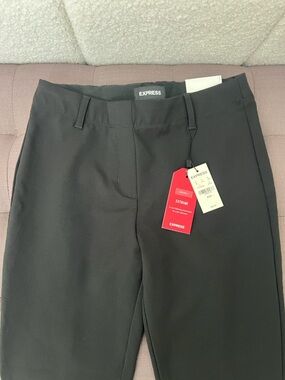 Express Black Ponte Slim-Fit Stretch Pants / Leggings XXS